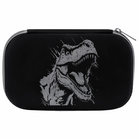 Пенал BRAUBERG SHINY, 1 отделение, 1 откидная планка, EVA, 22х13х4 см, "Scary dino", 273517