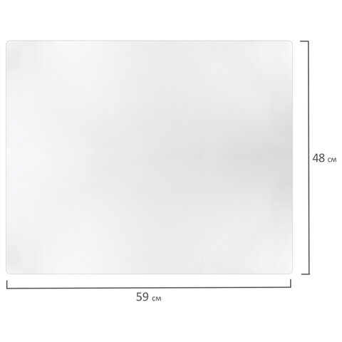 Коврик-подкладка настольный 480х590 мм, матовый, 0,8 мм, BRAUBERG, 238303, 1708485901