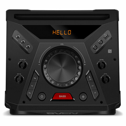 Колонка портативная SVEN PS-1900, 1000 Вт, TWS, Bluetooth, FM, USB, LED-дисплей, черная, SV-022037