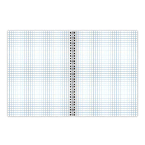 Тетрадь А4, 80 л., BRAUBERG, гребень, клетка, глянцевый лак, "CLOUD", 404053