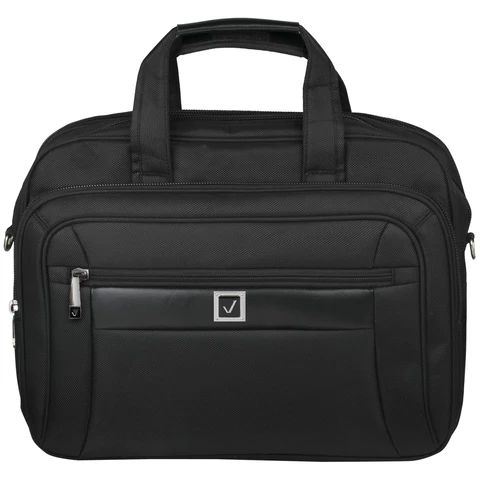 Сумка портфель BRAUBERG CONTROL с отделением для ноутбука 15-16", 2 отделения, черная, 31х41х15 см, 240508
