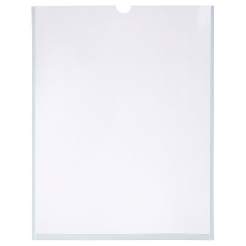 Карманы информационные самоклеящиеся, А4, вертикальные, КОМПЛЕКТ 10 шт., ПЭТ, 0,3 мм, STAFF, 291280