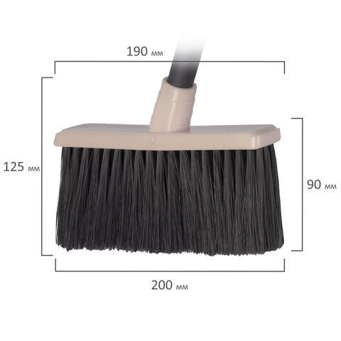 Совок для мусора + щетка, рукоятки 80 см, пластик, "ЛЕНИВКА", IDEA, М5177, М 5177