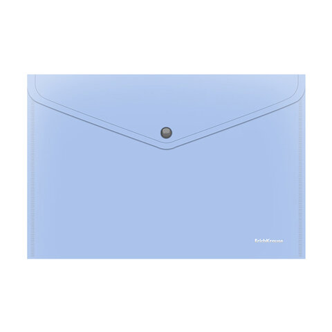 Папка-конверт с кнопкой ERICH KRAUSE "Matt Pastel Bloom", А4, до 120 л, непрозрачная, ассорти, 0,18 мм, 61141