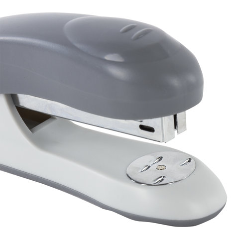 Степлер №24/6, 26/6 BRAUBERG "Original", до 25 листов, серый, 222535