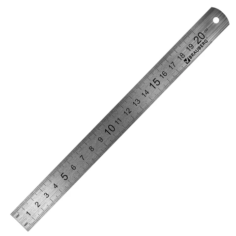 Линейки металлические КОМПЛЕКТ 3 шт. (15, 20, 30 см), BRAUBERG, 210811