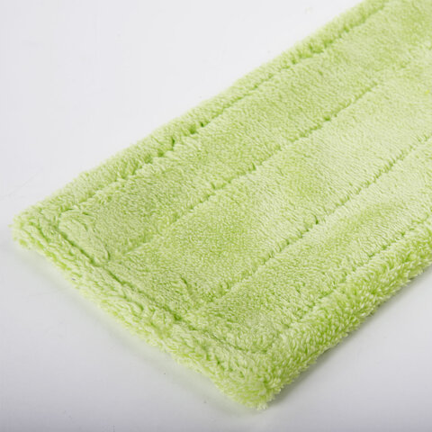 Швабра с флаундером 40 см, черенок 110 см, еврорезьба, насадка МОП микрофибра, индивидуальная упаковка пакет, ЛЮБАША, 606312