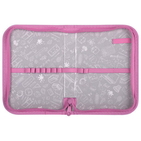 Пенал ПИФАГОР, 1 отделение, полиэстер, 19х13 см, "Leapfrog", 273472