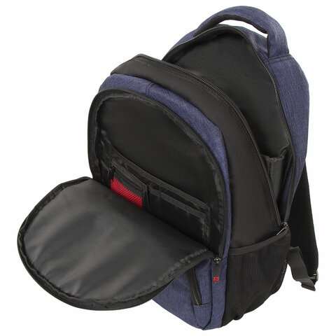 Рюкзак BRAUBERG URBAN универсальный, с отделением для ноутбука, "Dallas", темно-синий, 45х29х15 см, 228866