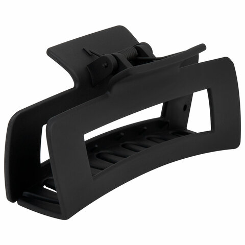 Краб для волос 10,5 см, soft-touch, чёрный, MONTE VITA (МОНТЕ ВИТА), 456999