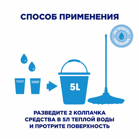 Средство для мытья пола и поверхностей 500 мл, МИСТЕР МУСКУЛ "После дождя", 365719