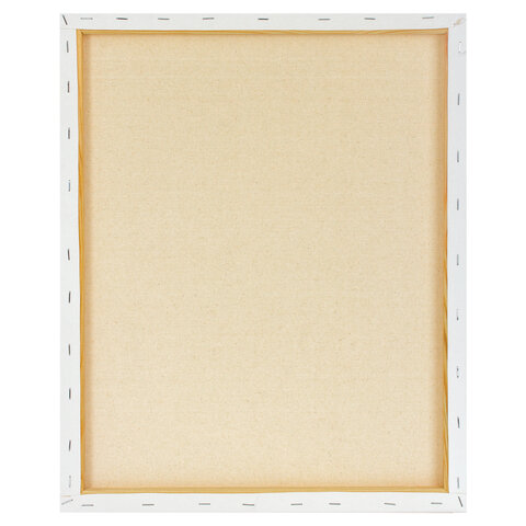 Холсты на подрамнике BRAUBERG ART DEBUT, НАБОР 3 шт., 280 г/м2, грунт, 100% хлопок, мелкое зерно, 191649