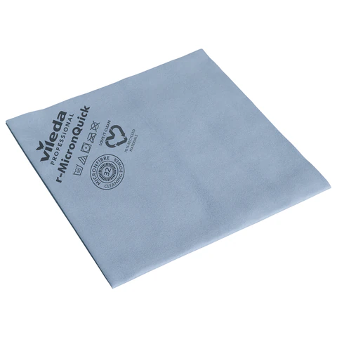Салфетки VILEDA PROFESSIONAL "МикронКвик" КОМПЛЕКТ 5 шт., микроволокно, синий, 38х40 см, 170635
