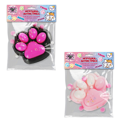 Игрушка-антистресс "МЕГА КОШАЧЬЯ ЛАПКА", 13х10 см, ассорти 2 цвета, дисплей, JOLLY JOT (ДЖОЛЛИ ДЖОТ), 665778