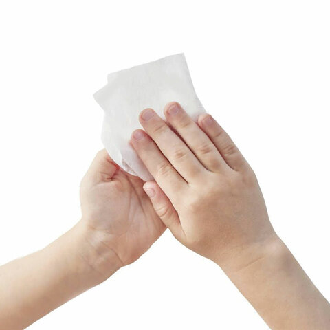 Салфетки влажные детские 20 шт., универсальные, 0+, очищающие, ЮНЛАНДИЯ, 129895