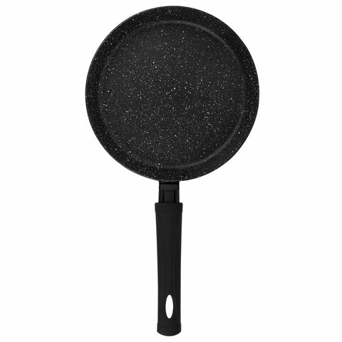 Сковорода блинная 22 см антипригарное покрытие, soft-touch ручка, SCOVO "Hi-Black", HB-039