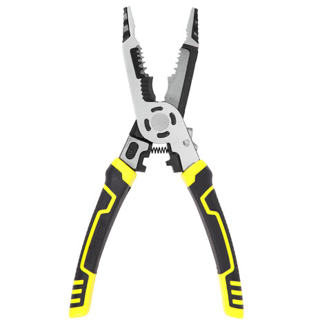 Плоскогубцы многофункциональные 15 в 1, 225 мм, CR-V – хромванадиевая сталь, ГРАНДМАСТЕР, PL-225, 671258