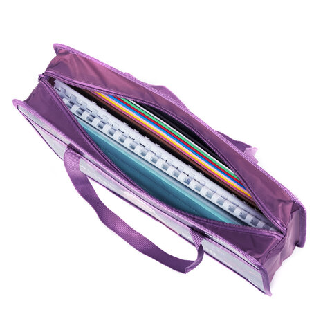 Папка на молнии с ручками BRAUBERG А4, 1 отделение, пластик, 80 мм, "Dream cat", 270868