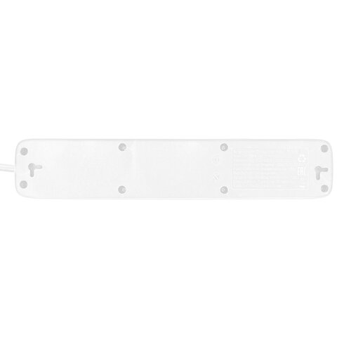 Сетевой фильтр SONNEN SPW-305, 5 розеток с заземлением, выключатель, 10 А, 3 м, белый, 513654