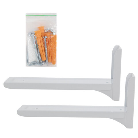 Кронштейн-крепление для СВЧ, нагрузка до 35 кг, CROMEX (КРОМЕКС) K-112, регулировка до 42 см, белый, 457879, Код1 C