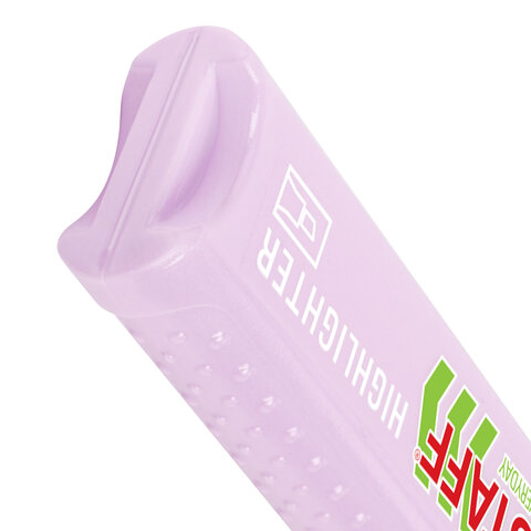 Набор текстовыделителей 4 ПАСТЕЛЬНЫХ ЦВЕТА, STAFF "EVERYDAY HL-707", линия 1-5 мм, скошенный наконечник, 152549