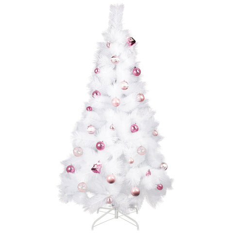 Ель новогодняя искусственная "Пушистая" 150 см, белая, ЗОЛОТАЯ СКАЗКА, 592047