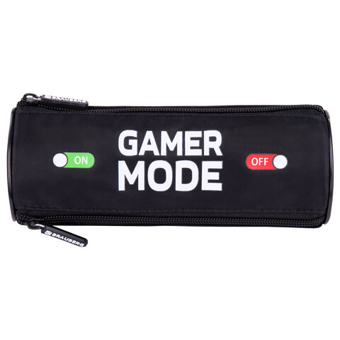 Пенал мягкий BRAUBERG, 3 отделения, нейлон, 21х7х7 см, "Gamer", 270841