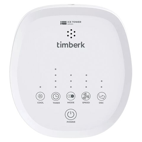 Охладитель воздуха колонный TIMBERK T-SAC01RC, 4 в 1, 3 режима, 50 Вт, бак 3 л, пульт ДУ, белый