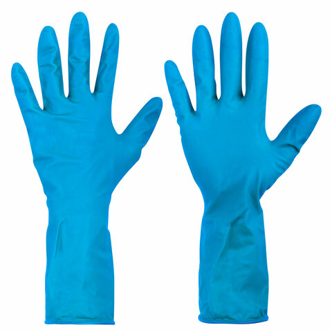 Перчатки латексные смотровые сверхпрочные SFM HIGH RISK ULTRA, Германия, 25 пар (50 штук), размер 8-9, L (большой)