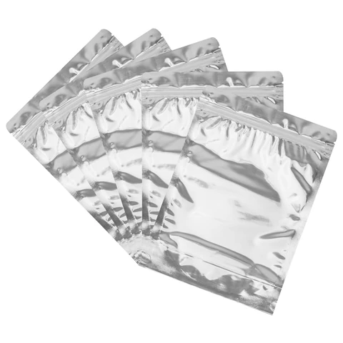 Пакеты дой-пак с замком ZIP LOCK, металлизированная + прозрачная стенка, 100х150 + 30 мм, КОМПЛЕКТ 100 штук, 70 мкм, BRAUBERG, 700682