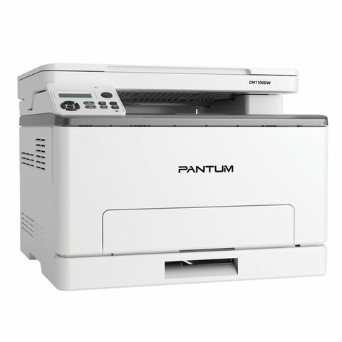 МФУ лазерное ЦВЕТНОЕ PANTUM CM1100DW "3 в 1" А4, 18 стр./мин., 30000 стр./мес., ДУПЛЕКС, Wi-Fi, сетевая карта