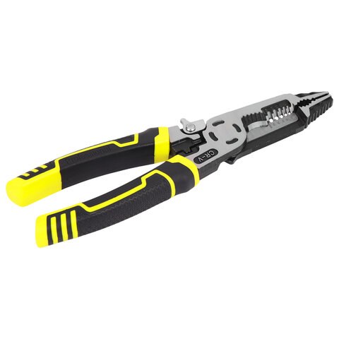 Плоскогубцы многофункциональные 15 в 1, 225 мм, CR-V – хромванадиевая сталь, ГРАНДМАСТЕР, PL-225, 671258