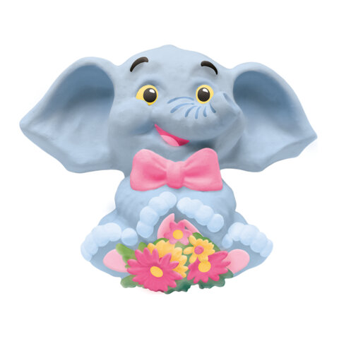 Фигурка-раскраска из гипса "С открыткой", с красками и кистью, ассорти, BRAUBERG KIDS, 666011