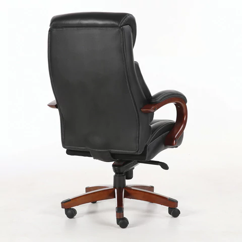 Кресло из натуральной кожи BRABIX PREMIUM "Infinity EX-707", дерево, черное, 531826