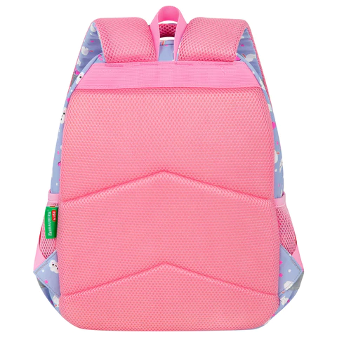 Рюкзак BRAUBERG KIDS SET, с пеналом в комплекте, 2 отделения, "Rainbow clouds", 37x28x16 см, 272100