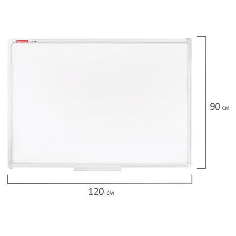 Доска магнитно-маркерная 90х120 см, ПВХ-рамка, BRAUBERG "Standard", 237562