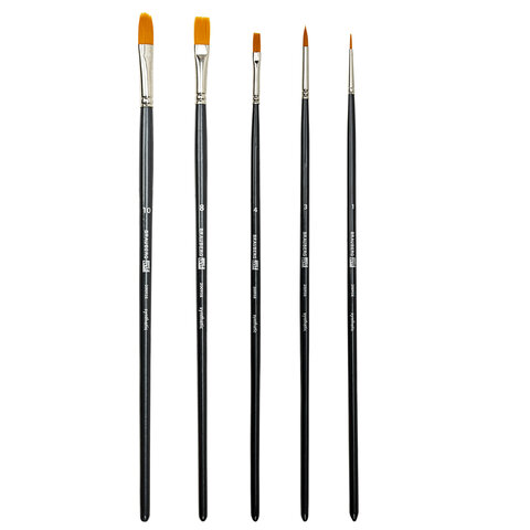 Кисти художественные набор 5 шт., синтетика, BRAUBERG ART CLASSIC, № 1-10, 200958