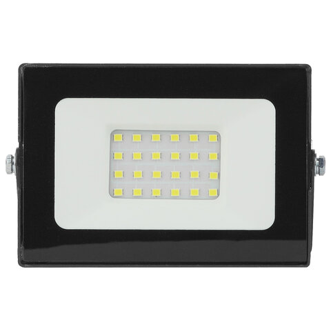 Прожектор светодиодный ЭРА, 20(175) Вт, 6500К, 1600 Лм, IP65, черный, LPR-023-0-65K-020, Б0052022