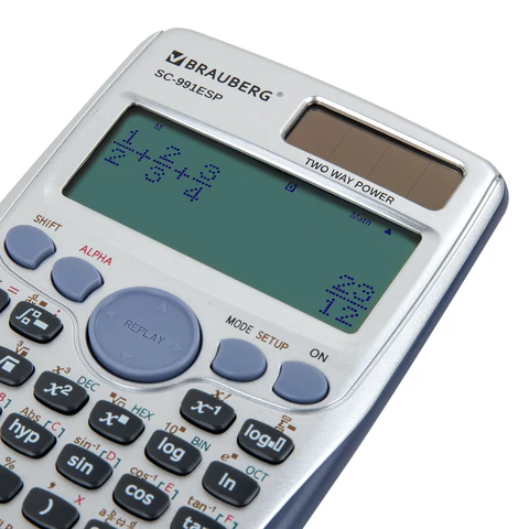 Калькулятор инженерный BRAUBERG SC-991ESP (165х84 мм), 417 функций, 10+2 разрядов, двойное питание, 271725