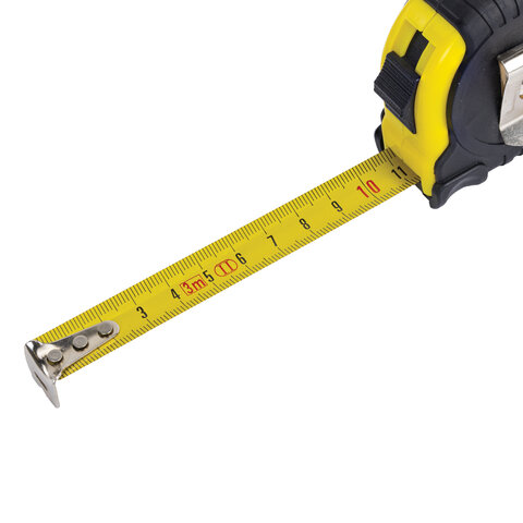 Рулетка измерительная 3 м х 16 мм, обрезиненный корпус, с фиксатором, RABBITEX (РАББИТЕКС) Standard, 671348