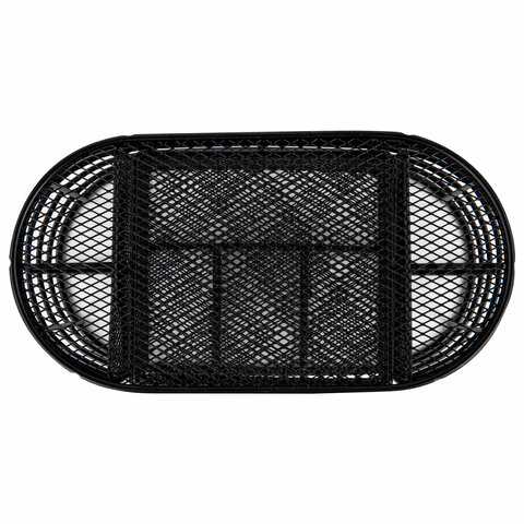 Органайзер для косметики и мелочей металлический 9 секций, MONTE VITA (МОНТЕ ВИТА), 105х218х110 мм, чёрный, 272476