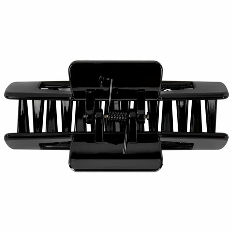 Краб для волос 8,5 см, глянцевый, чёрный, MONTE VITA (МОНТЕ ВИТА), 457000