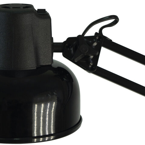 Настольная лампа светильник Бета на струбцине, цоколь Е27, чёрный