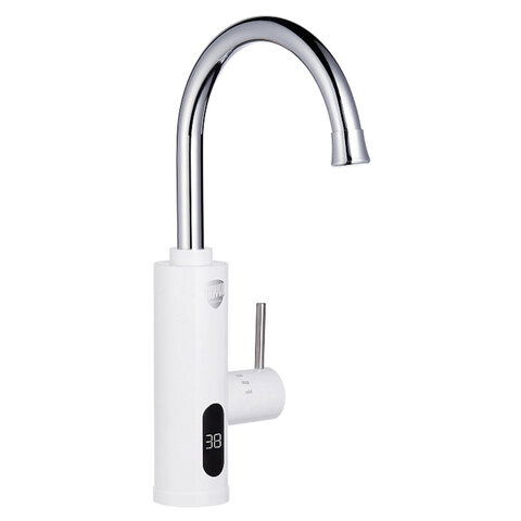 Водонагреватель проточный электрический ROYAL THERMO QuickTap, 3,3 кВт, 1,48 л/м, кран, белый, НС-1588900