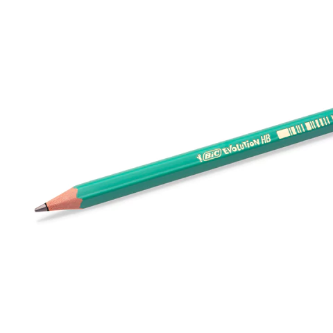 Карандаш чернографитный BIC, 1 шт., "Evolution", HB, корпус зеленый, 8803112