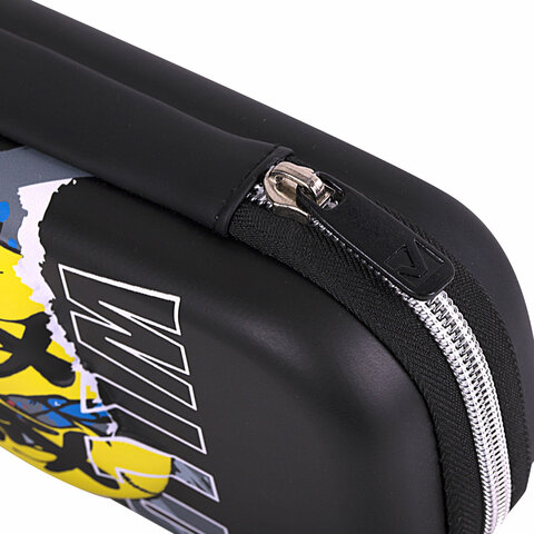 Пенал BRAUBERG, 1 отделение, 1 откидная планка, EVA, 22х10х5 см, "Wild face", 272337