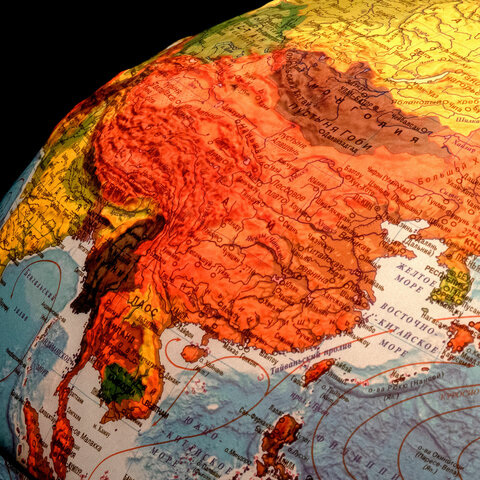 Глобус физический / политический Globen "Классик", 32 см, с подсветкой, рельефный, К013200223