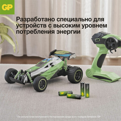 Батарейки КОМПЛЕКТ 4 шт., GP Ultra Plus G-Tech, AA (LR6), алкалиновые, пальчиковые, 15AUPA21-2CRSB4