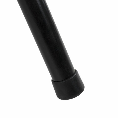 Стул складной BRABIX "Golf CF-007", черный каркас, кожзам черный, 531565