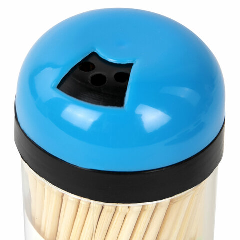 Зубочистки бамбуковые 200 штук в диспенсере, WELDAY (ВЭЛДЭЙ), 607567